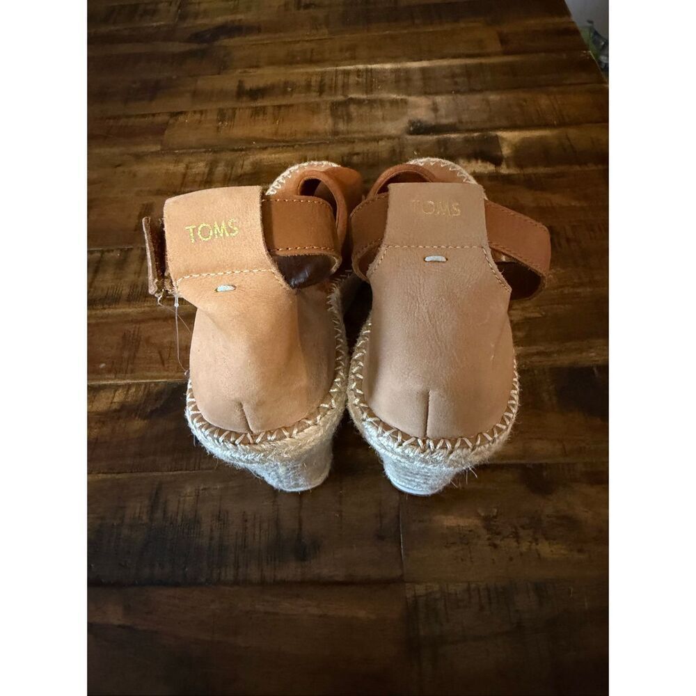 TOMS Women's Marisol Espadrille Wedge Sandals With Jute Wrap Heel NWT 9.5 - Picture 3 of 6